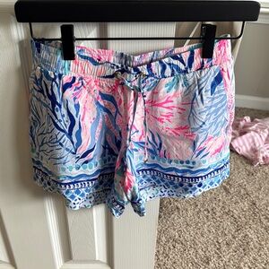 Lilly Pulitzer Colorful Tropical Print Shorts